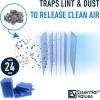 imageEssential Values 12 Pack Dryer Filter Replacement  Compatible with Better Vent Indoor Dryer Vent 60 Dryer Loads Total24 Pack