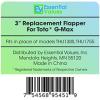 imageEssential Values 2 Pack Compatible with Toto Toilet Replacement Parts  Toilet Flapper 3 inch  Universal for GMax THU499S THU331S THU175S ampamp 2021BP Tank4 Pack Flapper