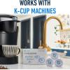 imageEssential Values Compatible with Keurig Descaling Solution Rinse Pods 10Pack  Descaler for Coffee Machines Pot Kit  Coffee Maker Cleaner Filter Pods2 packs