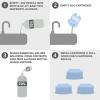 imageEssential Values Electric Shaver Cleaning Solution  Compatible with Braun Clean ampamp Renew Refill Cartridges  3 Bottles Makes 9 Refills  Manufactured in USA1 Fl Oz Pack of 1