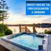 imageEssential Values Hot Tub Foam Eliminator  2 Pack Pool ampamp Spa Defoamer 32oz Bottles  Eliminate Foam Without Harsh Hot Tub Chemicals  Safe Silicone AntiFoam