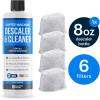 imageEssential Values Keurig Descaler ampamp BONUS 6 PACK Replacement Keurig Compatilble Filters Brewer Care Kit Universal Descaling Solution Decalcifier ampamp Coffee Maker Cleaner