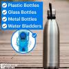 imageEssential Values Water Bottle Cleaner  Water Bottle Cleaning Tablets ampamp Reservoir Bladder Cleaner Tabs 24 Tablets  Tumbler Dispenser Hydration Pack Washer  Manufactured in USA1 Count Pack of 24