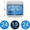 imageEssential Values Water Bottle Cleaner  Water Bottle Cleaning Tablets ampamp Reservoir Bladder Cleaner Tabs 24 Tablets  Tumbler Dispenser Hydration Pack Washer  Manufactured in USA2 packs