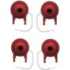 imageEssential Values 2 Pack Compatible with Toto Toilet Replacement Parts  Toilet Flapper 3 inch  Universal for GMax THU499S THU331S THU175S ampamp 2021BP Tank4 Pack Flapper