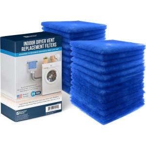 imageEssential Values 12 Pack Dryer Filter Replacement  Compatible with Better Vent Indoor Dryer Vent 60 Dryer Loads Total24 Pack