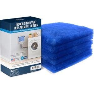 imageEssential Values 12 Pack Dryer Filter Replacement  Compatible with Better Vent Indoor Dryer Vent 60 Dryer Loads Total6 Pack
