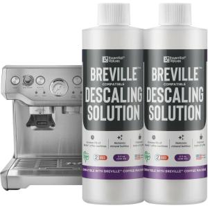 imageEssential Values Descaling Solution for Delonghi Keurig Breville Nespresso 4 Uses  Coffee Machine Descaler Cleaner  Liquid To Descale Automatic Coffee Makers ampamp Espresso MachinesBreville