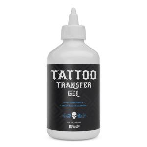 imageEssential Values Tattoo Transfer Gel Solution 8 fl oz Stencil Gel For Sharp Dark ampamp Clean Stencils  Transfer Liquid Designed To Last All Day8 Fl Oz Pack of 1