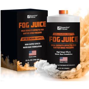 imageFog Juice  Fog Machine Fluid  High Density 32 FL OZ  1 Quart Manufactured In USA  Perfect for 400 Watt to 1500 Fog Machines Produces Long Lasting High Density Fog for Water Based Foggers32 fl oz  High Density