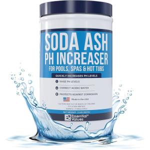 imagePH Increaser for Hot Tub Swimming Pools ampamp Spa 2 LBS  Soda Ash Powder to Get Level of Your PH Up  Fight Corrosion Correct Acidic Water Safely Made in USA1 Pack