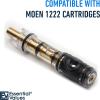 imageEssential Values 1225 Replacement Cartridge for Moen  Aftermarket Replacement Compatible with One Handle Kitchen and Bathroom Sink Faucets Slick Polished Finish  Fine Metal