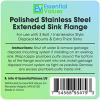 imageEssential Values Kitchen Extended Sink Flange Deep Polished Stainless Steel Flange for Insinkerator Garbage Disposals and Other Disposers That Use A 3 Bolt Mount and A Thicker SinkExtended Flange