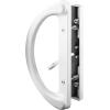 imageEssential Values Patio Door Handle Set Sliding Door Lock Handle  Latch Combo  2Handle White Diecast Replacement for Sliding Doors  31516 Hole Spacing for Mortise Style LocksHandle  Latch Combo