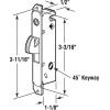 imageEssential Values Patio Door Handle Set Sliding Door Lock Handle  Latch Combo  2Handle White Diecast Replacement for Sliding Doors  31516 Hole Spacing for Mortise Style LocksLatch Lock
