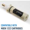 imageEssential Values Replacement Compatible with Moen 1222 Replacement Cartridge  Aftermarket for OneHandle PosiTemp Faucets ampamp Moen Tub Shower  Durable Brass ampamp Plastic1