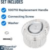 imageEssential Values Shower Handle Replacement  Compatible with Moen Shower Knob Replacement 100710 ampamp Tub  Compatible with Moen Posi Temp Handle Kit