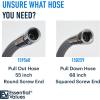 imagePullout Replacement Spray Hose for Moen Kitchen Faucets  159560 Beautiful Strong Nylon Finish  Sized Right at 55quot Inches Fits in Place of Moen 159560 Faucet Hose by Essential Values