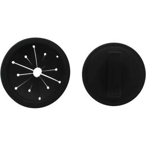 imageEssential Values Garbage Disposal Splash Guard ampamp Sink Stopper Combo Fits Whirlaway Waste King GE ampamp Sinkmaster Black Stainless Steel 3125 Inch